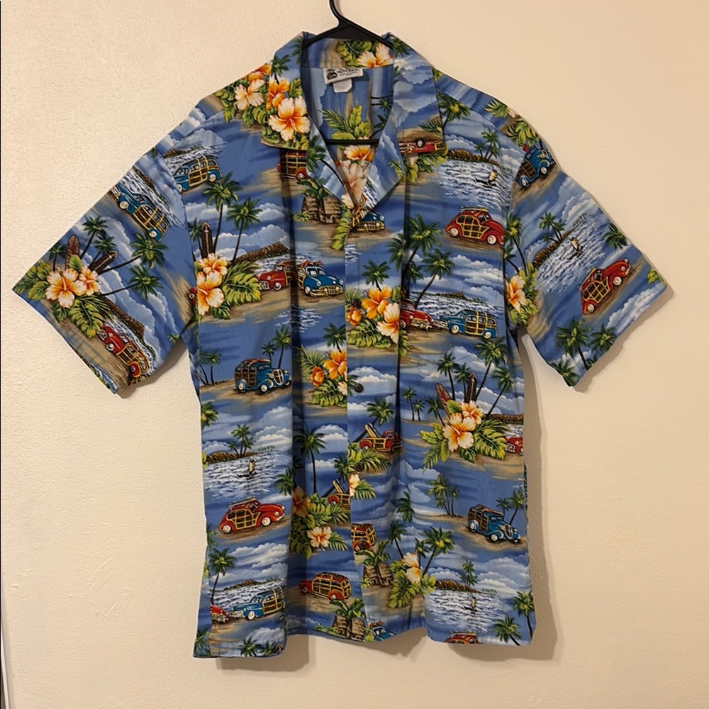 Aloha Republic Hawaiian Print Men's Shirt XL made in Hawaii